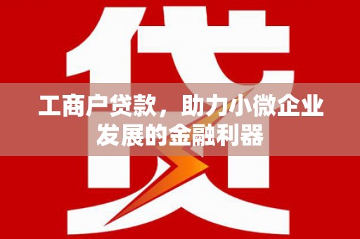 左云工商户贷款，助力小微企业发展的金融利器