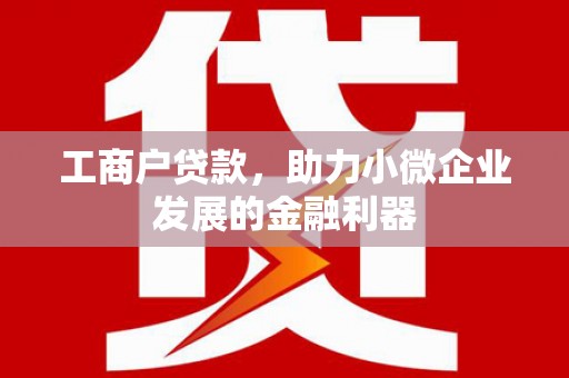 左云工商户贷款，助力小微企业发展的金融利器