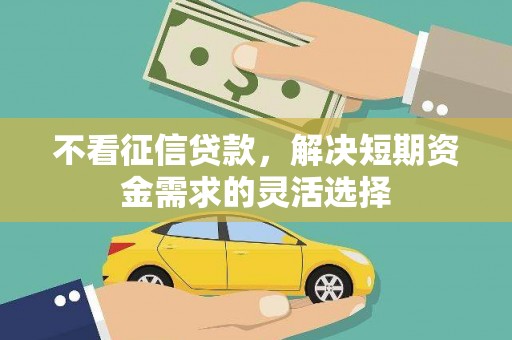 左云不看征信贷款，解决短期资金需求的灵活选择