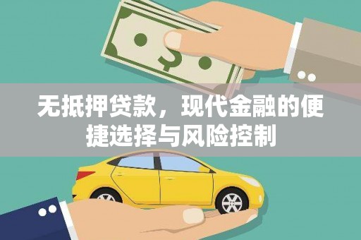 左云无抵押贷款，现代金融的便捷选择与风险控制