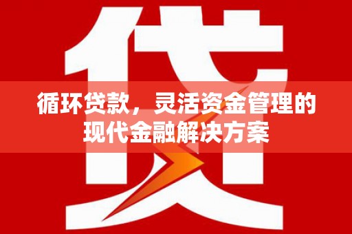左云循环贷款，灵活资金管理的现代金融解决方案