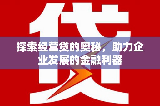 左云探索经营贷的奥秘，助力企业发展的金融利器