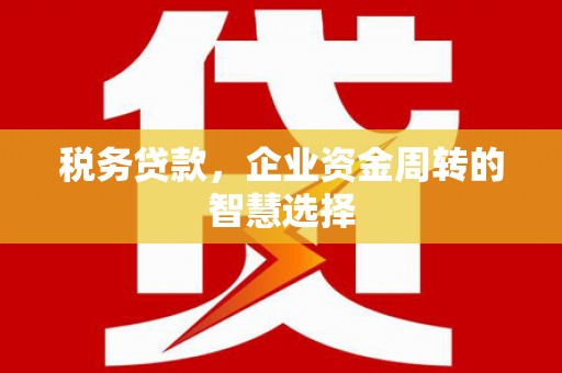 左云税务贷款，企业资金周转的智慧选择