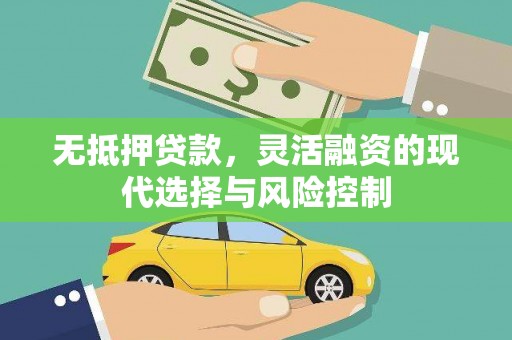 左云无抵押贷款，灵活融资的现代选择与风险控制