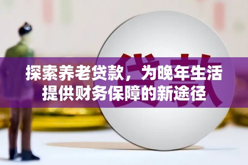 左云探索养老贷款，为晚年生活提供财务保障的新途径