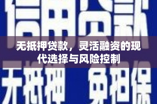 左云无抵押贷款，灵活融资的现代选择与风险控制