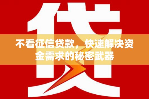 左云不看征信贷款，快速解决资金需求的秘密武器