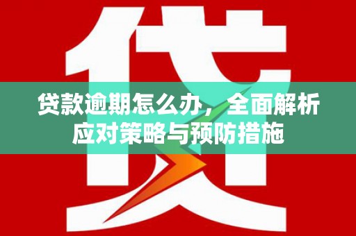 左云贷款逾期怎么办，全面解析应对策略与预防措施