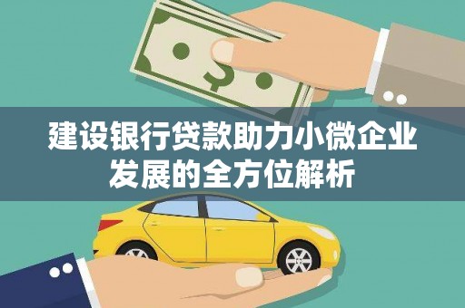 左云建设银行贷款助力小微企业发展的全方位解析