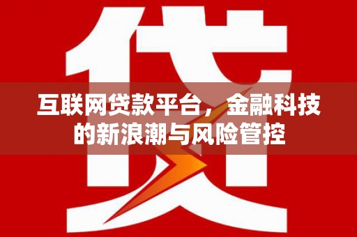 左云互联网贷款平台，金融科技的新浪潮与风险管控
