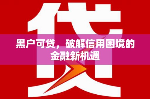 左云黑户可贷，破解信用困境的金融新机遇
