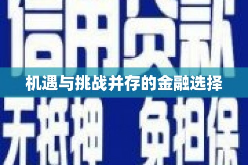 左云机遇与挑战并存的金融选择