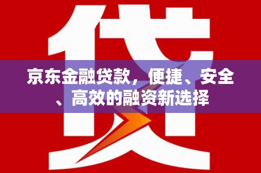 左云京东金融贷款，便捷、安全、高效的融资新选择